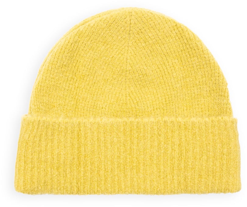 AMI Paris AMI DE COEUR BEANIE LIME GREEN/OFF-WHITE Groen