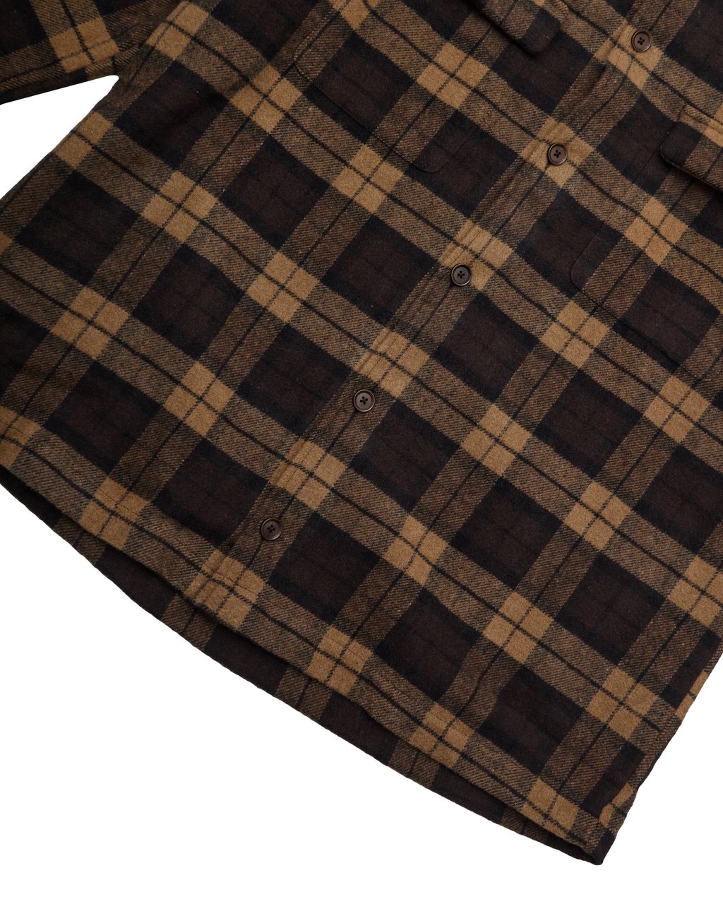 Samsøe Samsøe Camicia Overshirt Sacastor Check Marrone/Nera Zwart