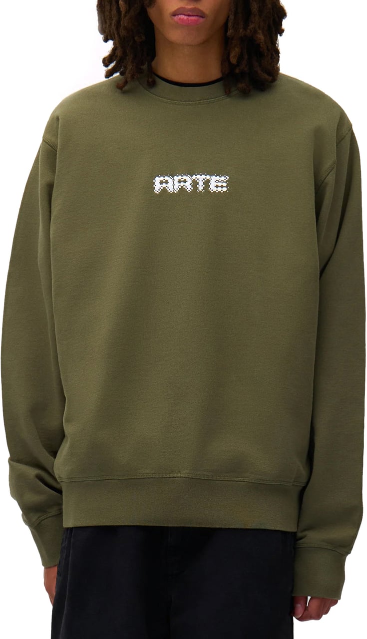 Arte Antwerp Crewneck Pixel Verde Groen