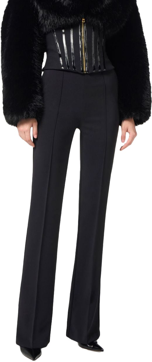 Elisabetta Franchi Trousers Black Zwart