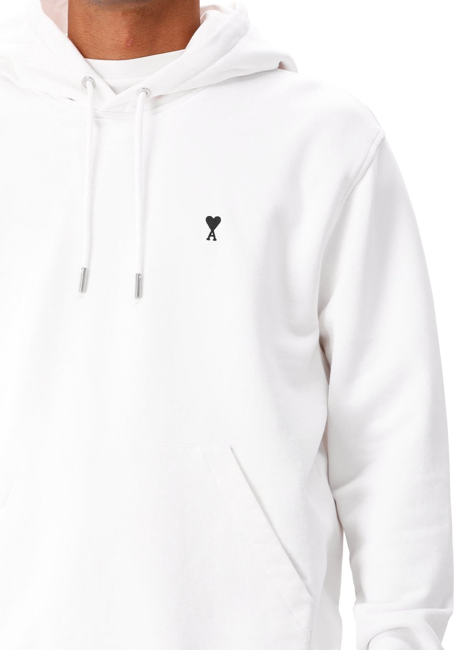 AMI Paris AMI Paris Hoodie Wit Molleton ADC Wit