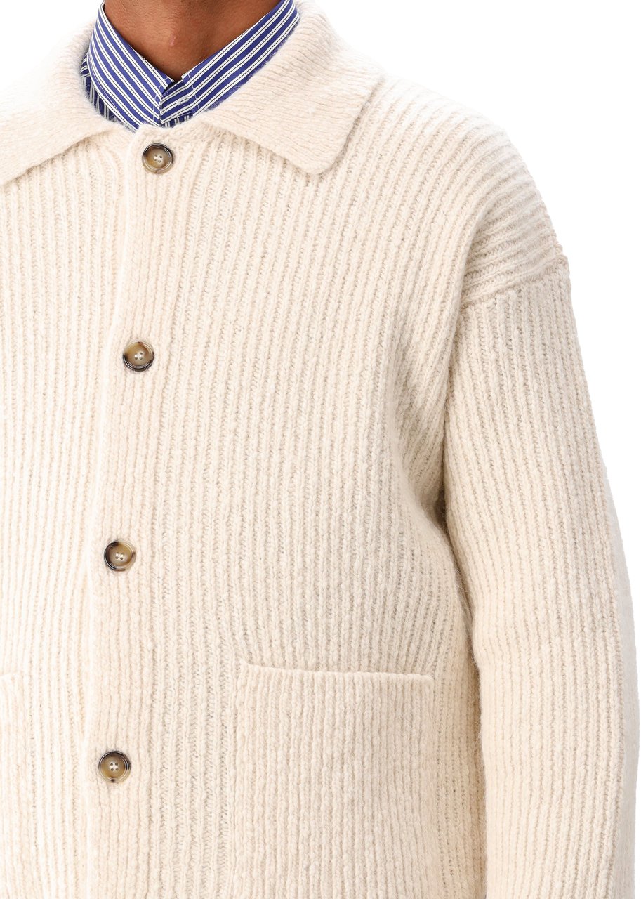 AMI Paris AMI Paris Trui Beige HKC354 Chuncky Beige