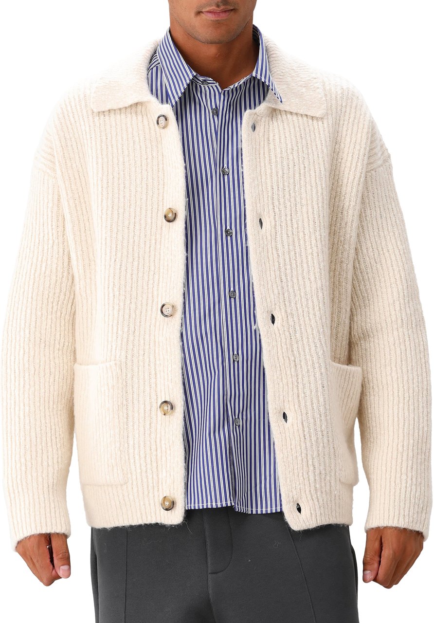 AMI Paris AMI Paris Trui Beige HKC354 Chuncky Beige