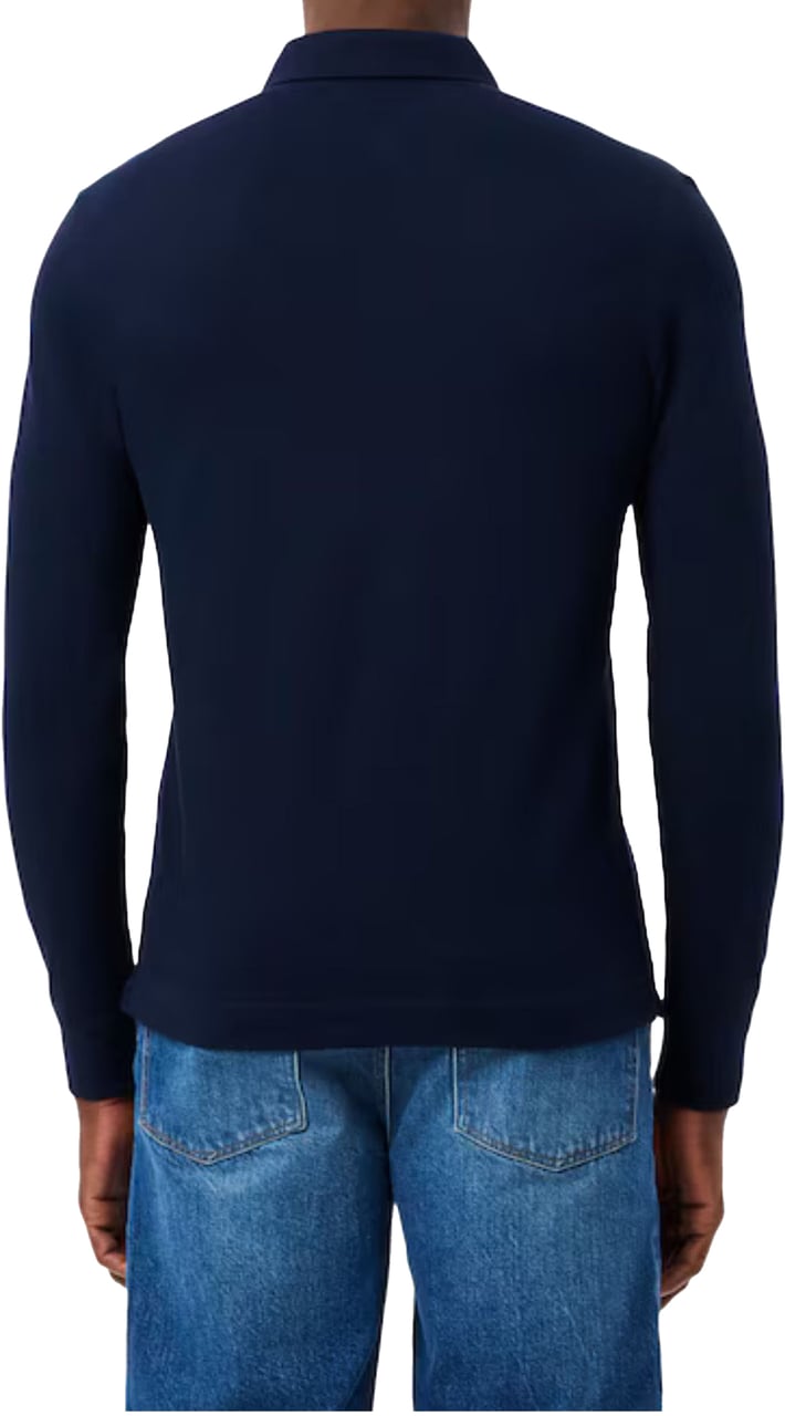 Lacoste Regular Fit HP Lange Mouw Polo Navy Blauw