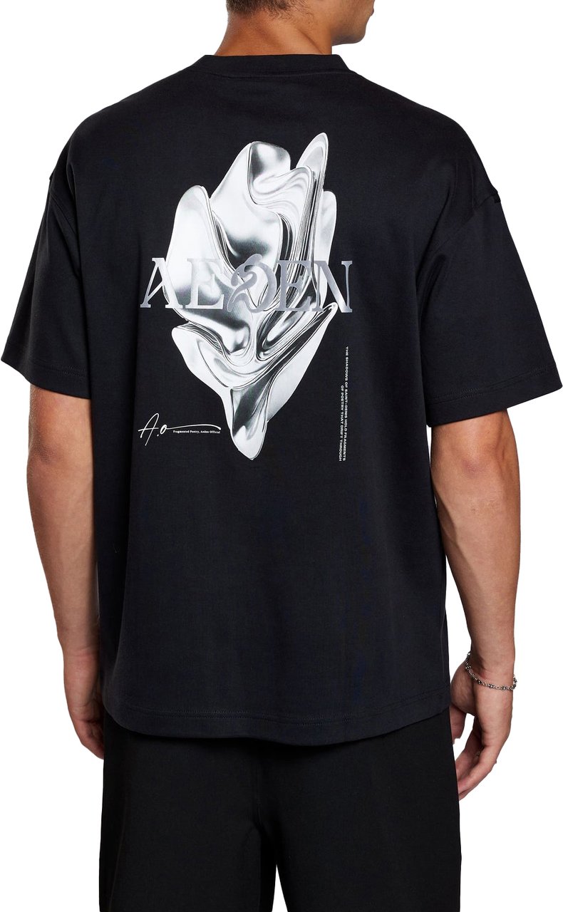 Aeden Mickey Tee Black Zwart