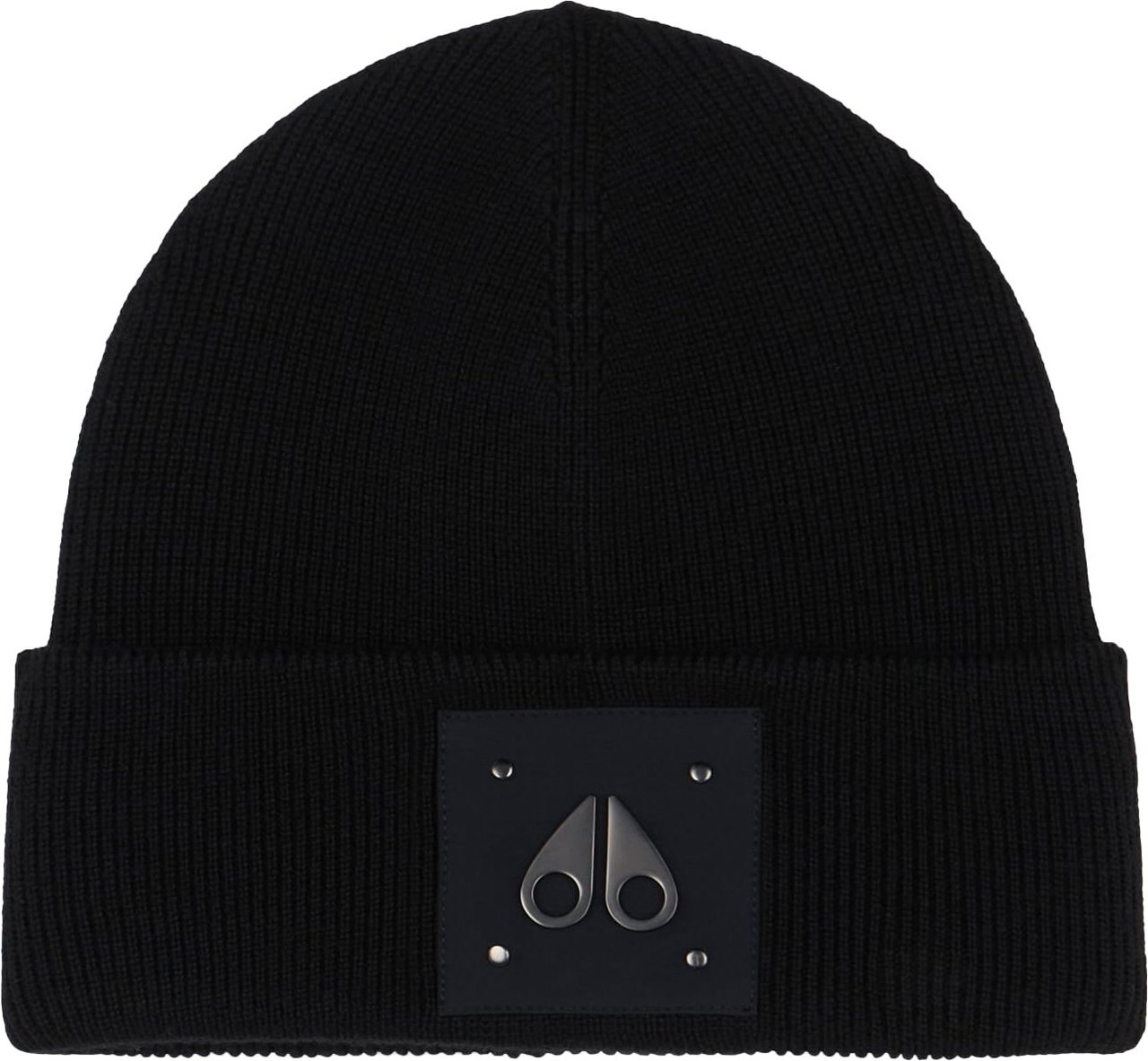 Moose Knuckles Logo Icon Beanie Black Zwart