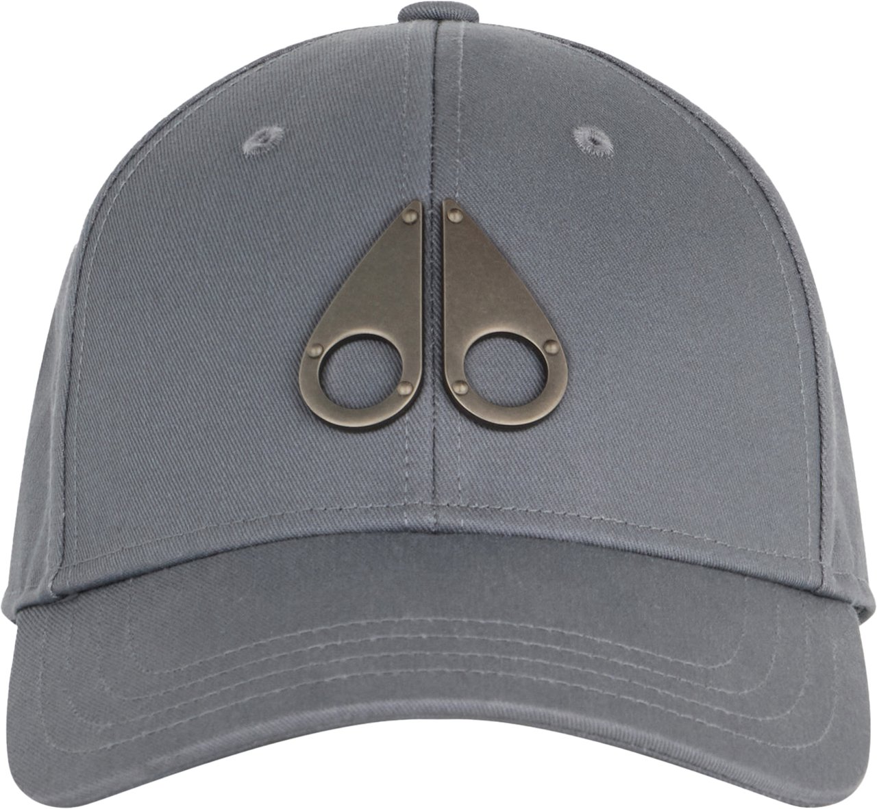 Moose Knuckles Logo Icon Cap Cement Nickel Grijs