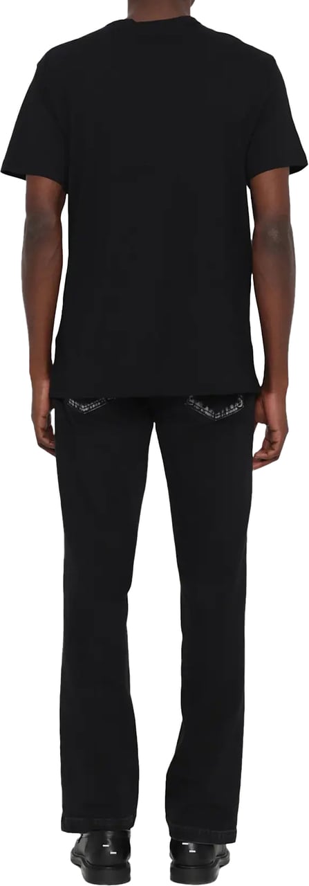 Versace Jeans Couture Logo Tee Rubber Black White Zwart