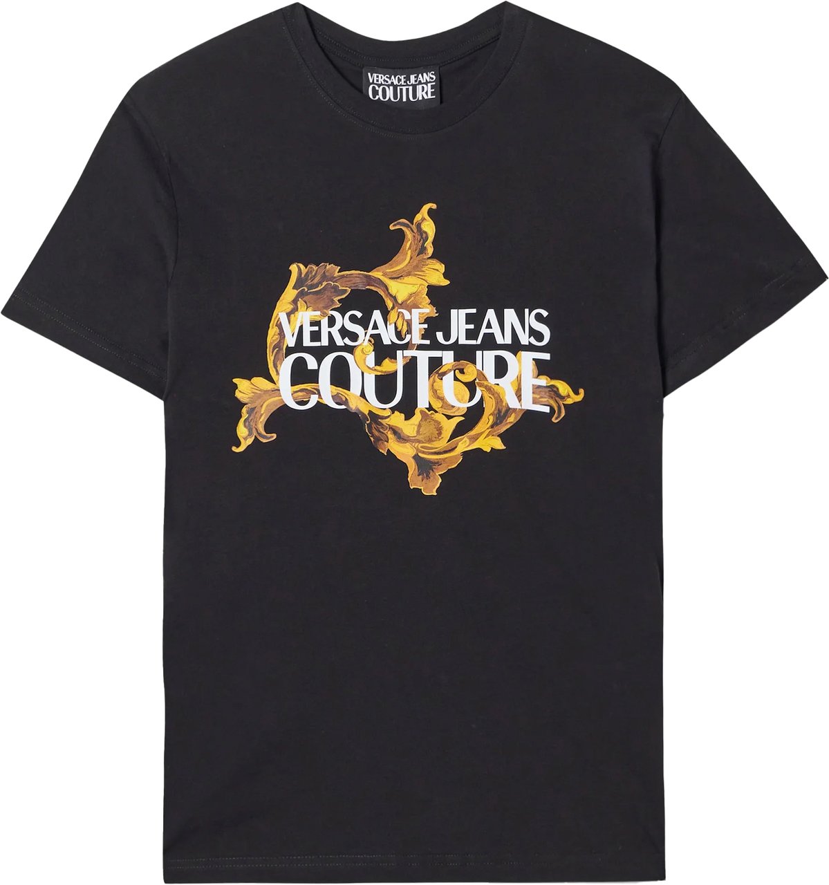 Versace Jeans Couture Logo Tee Black Baroque Zwart