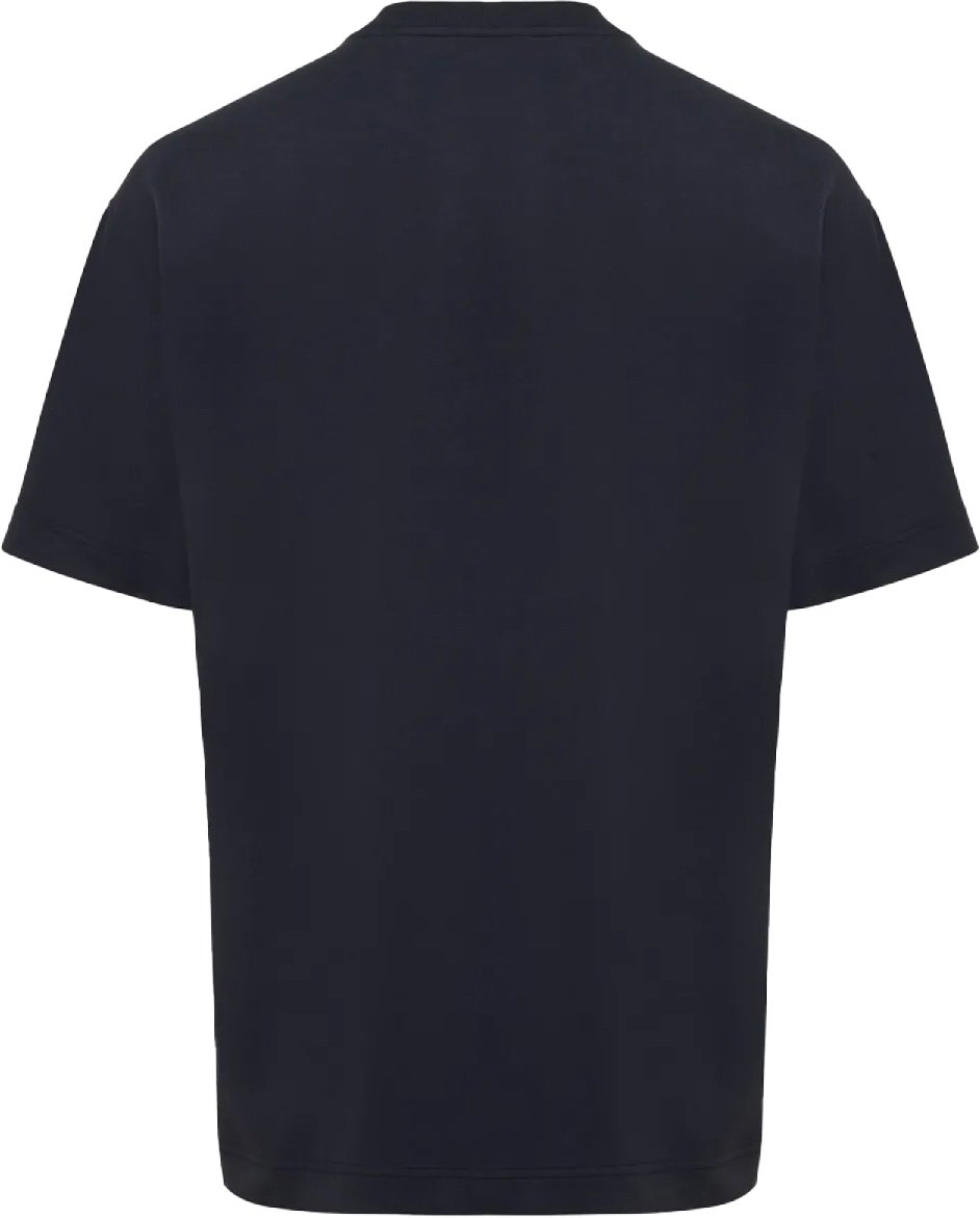 Genti Relaxed Fit T-shirt Black Zwart