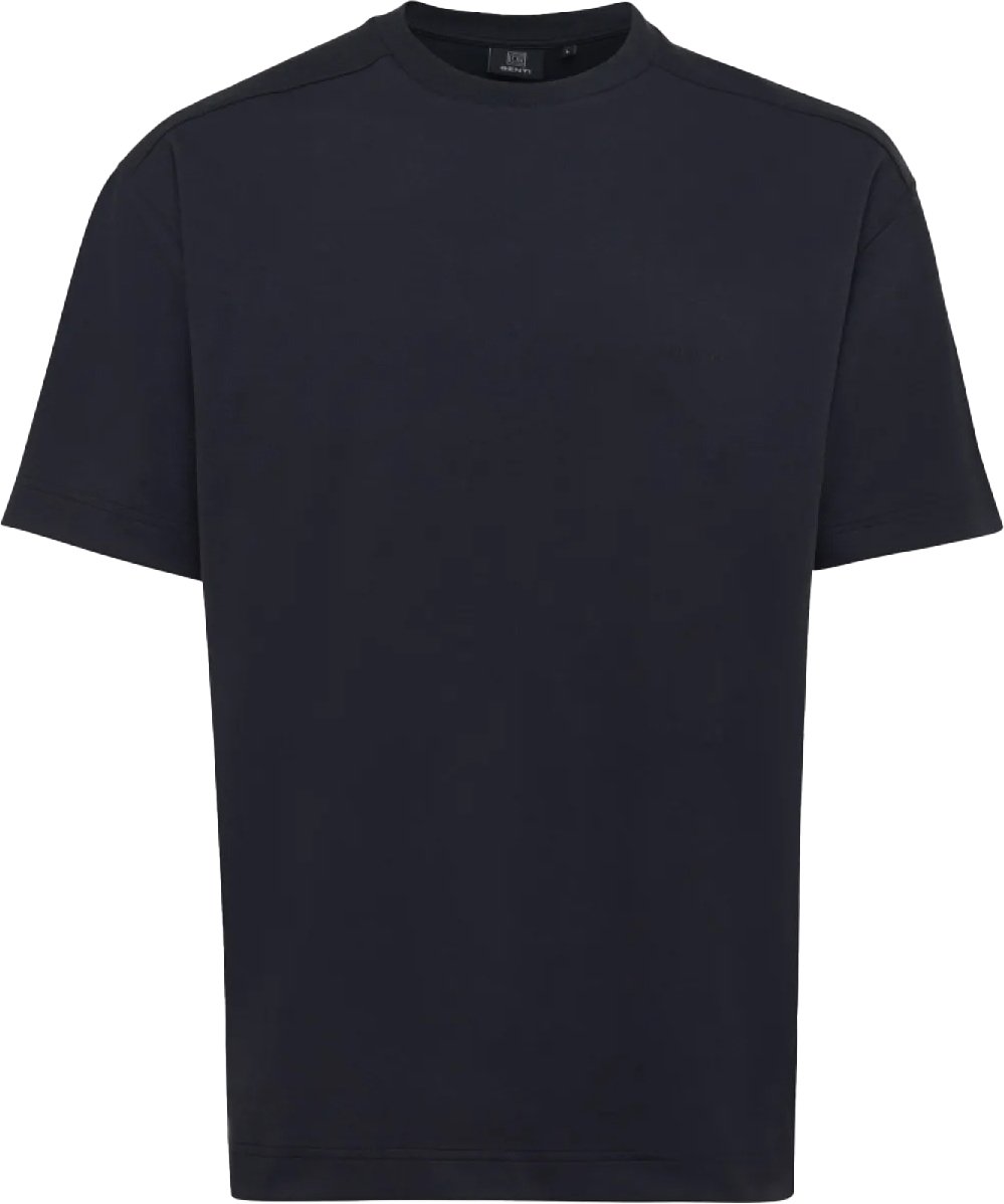 Genti Relaxed Fit T-shirt Black Zwart