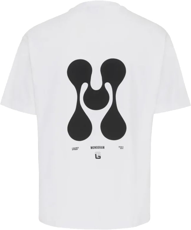 Genti Monogram J3126 3226 Tee White Wit