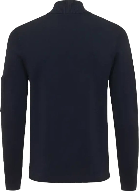 Genti Cool Dry Turtle Zip Dark Blue Blauw