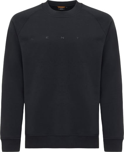 Genti Logo Sweater Blue Black Zwart