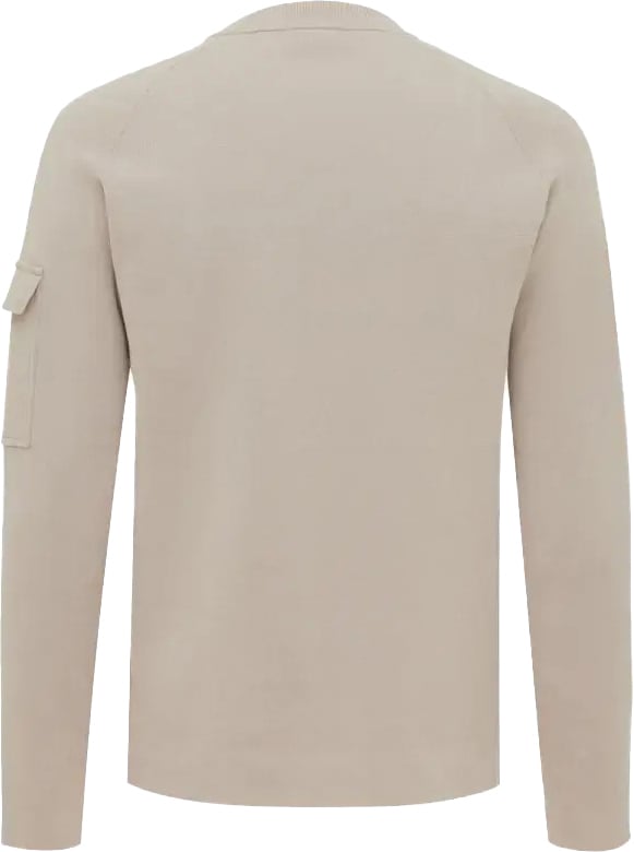 Genti Round Neck Heavy Cotton Beige Beige