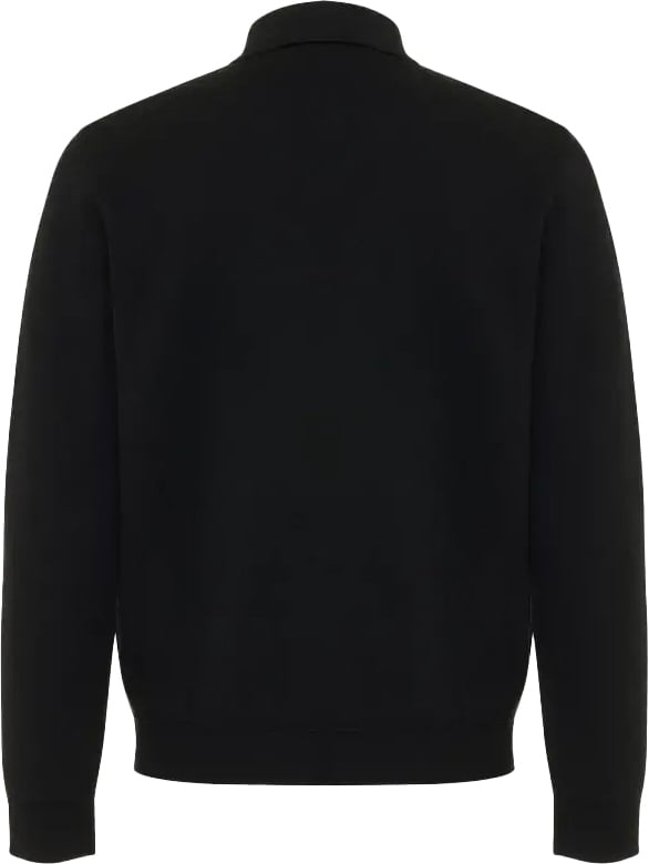 Genti Monogram Zip Prize Wol Black Zwart