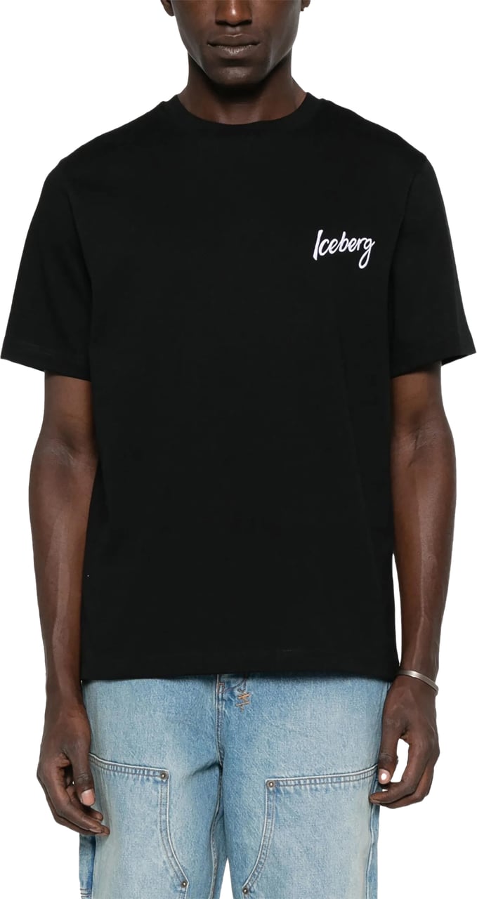 Iceberg Diner Oversized Tee Black Zwart