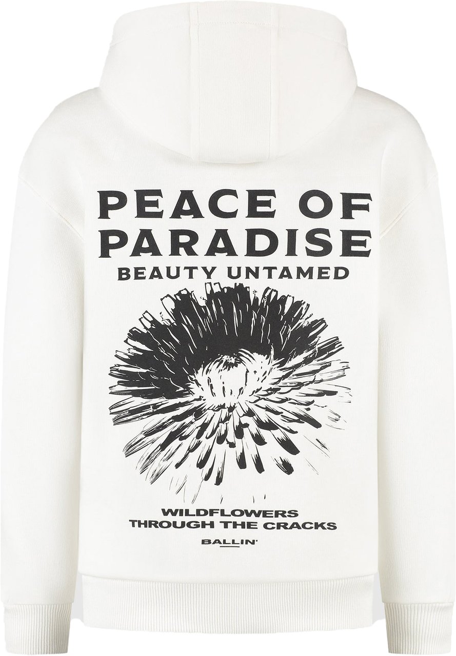 Ballin Amsterdam Peace of Paradise Hoodie Wit