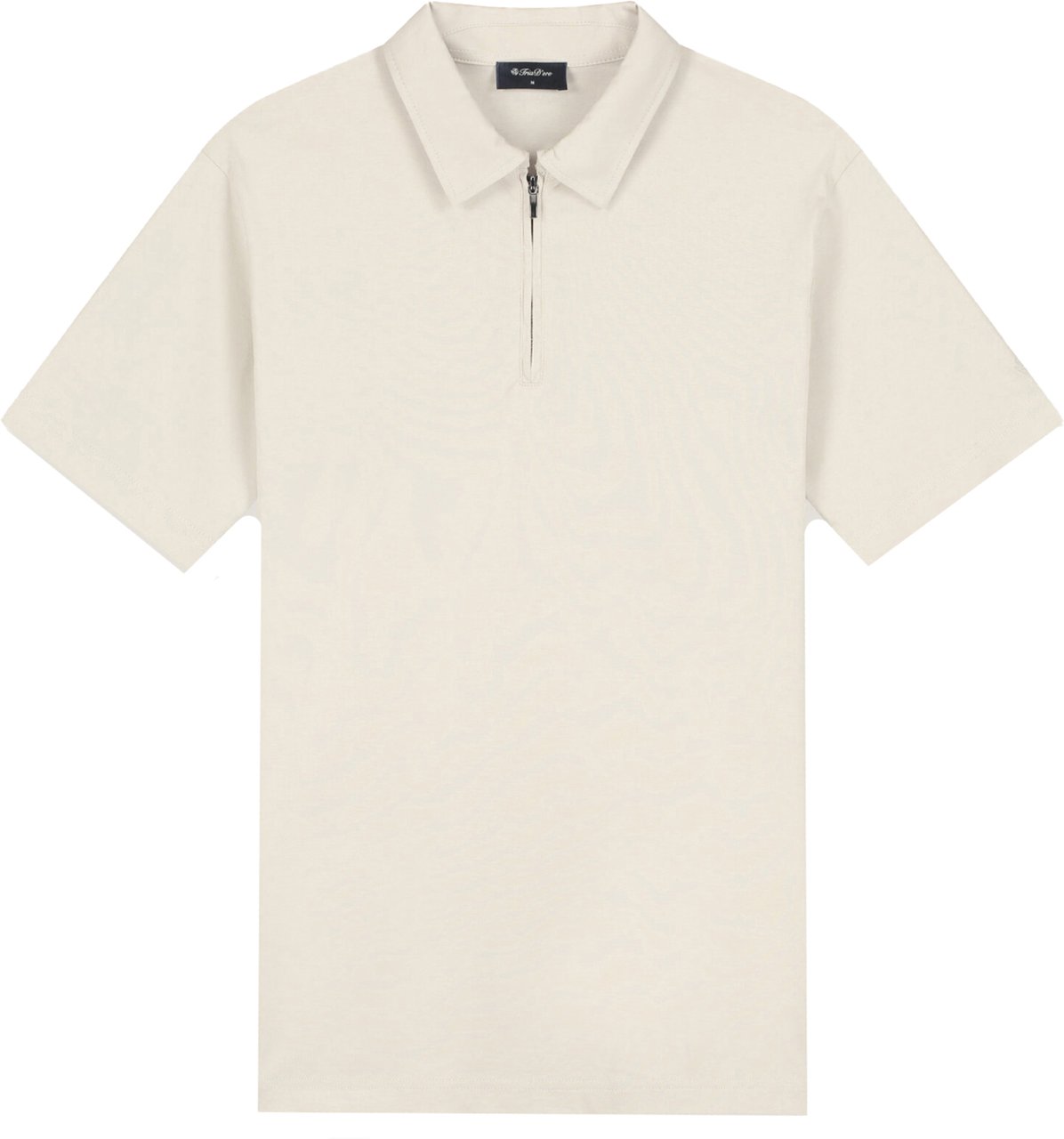 TriaD'oro Polo Zip Short sleeve Beige