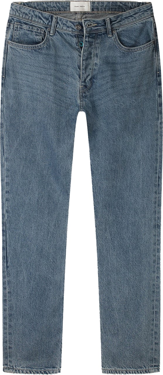 Pure Path the Eric regular fit jeans w1552 Blauw