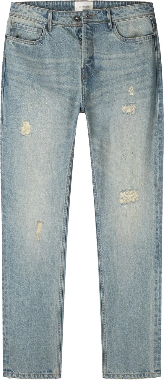 Pure Path the Eric regular fit jeans w1566 Blauw