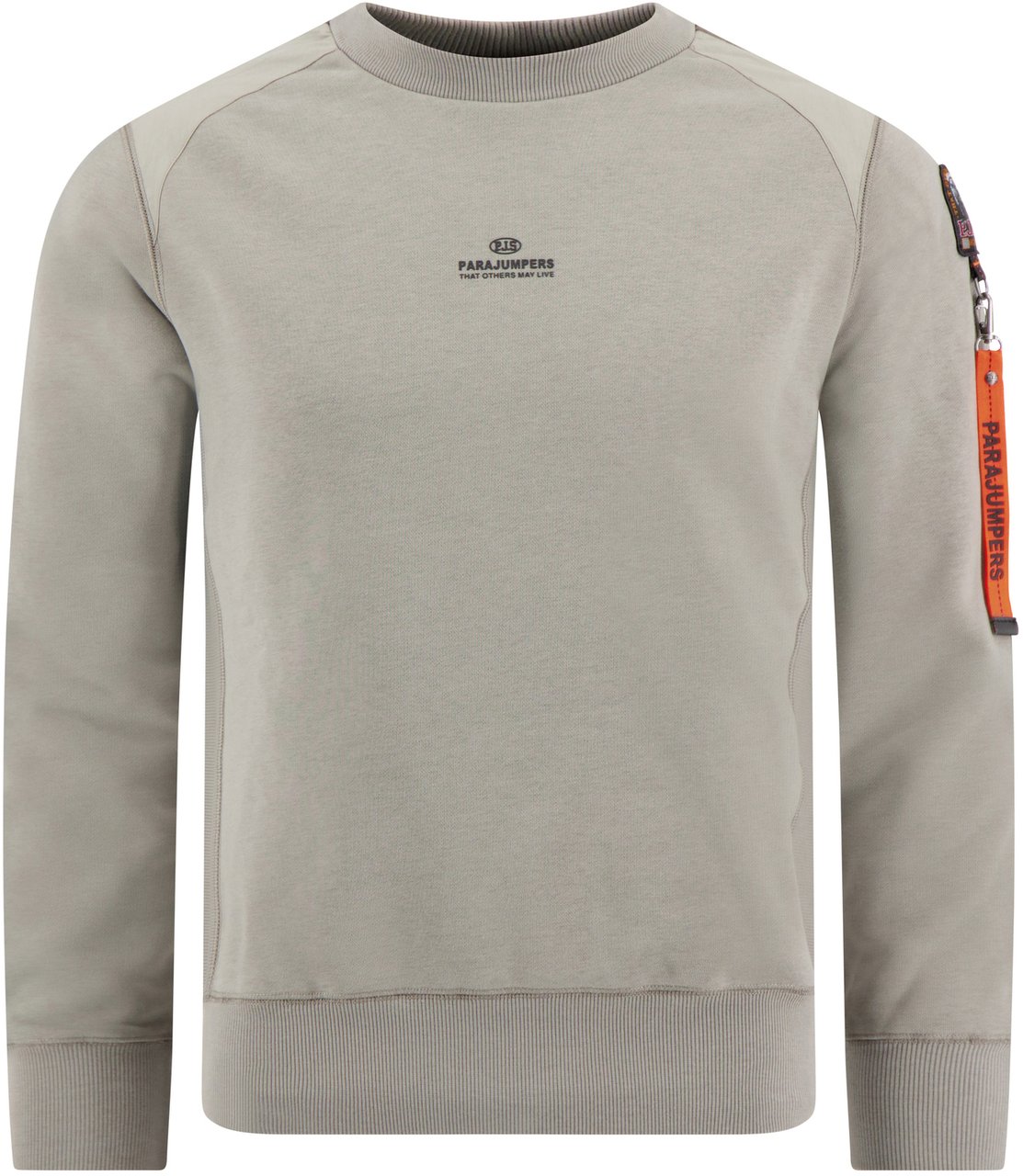 Parajumpers sweater khaki logo Groen