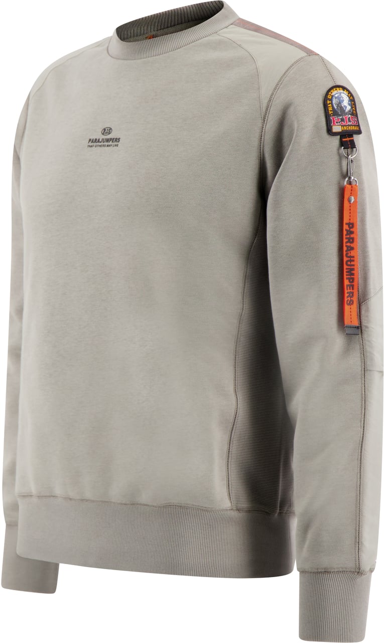 Parajumpers sweater khaki logo Groen