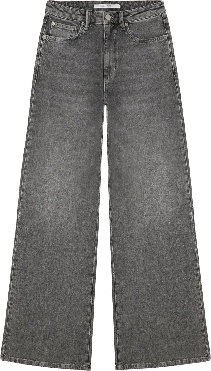 Homage to Denim jeans wide leg grey Grijs
