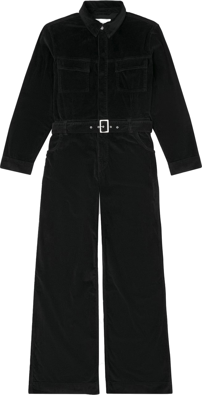 Homage to Denim overall black velours Zwart