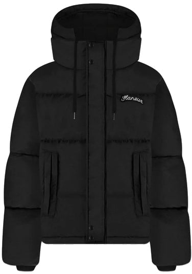 FLÂNEUR bomber jacket black Zwart