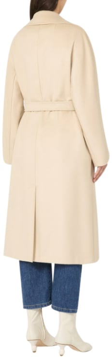 Max Mara Coats Ivory Wit