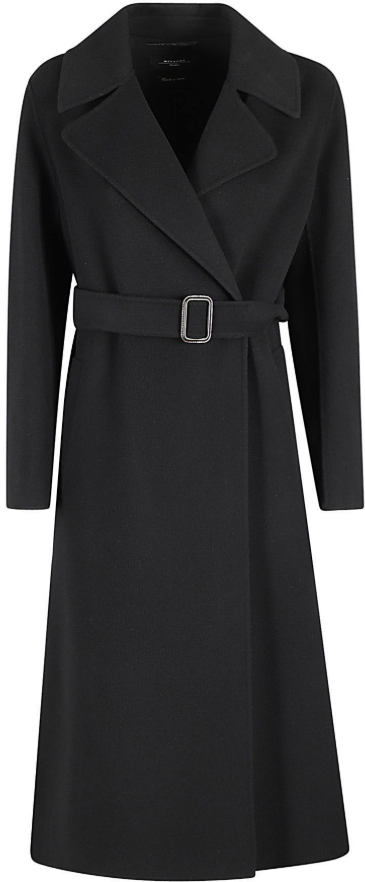 Max Mara Coats Black Zwart