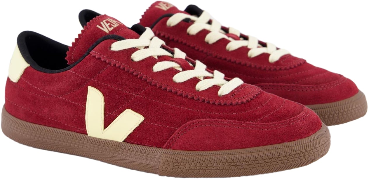 Veja Dames Panenka Suede Sneaker Rood Maroon