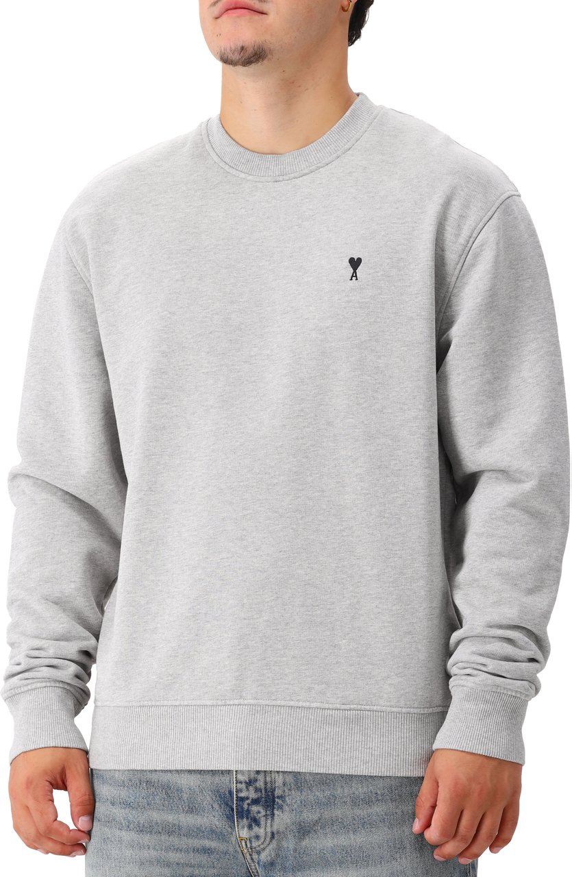 AMI Paris Sweaters Light Grey Grijs
