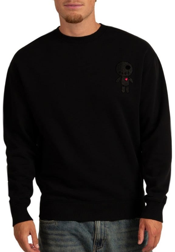 Wrong Friends HINTON SWEATER - BLACK Zwart