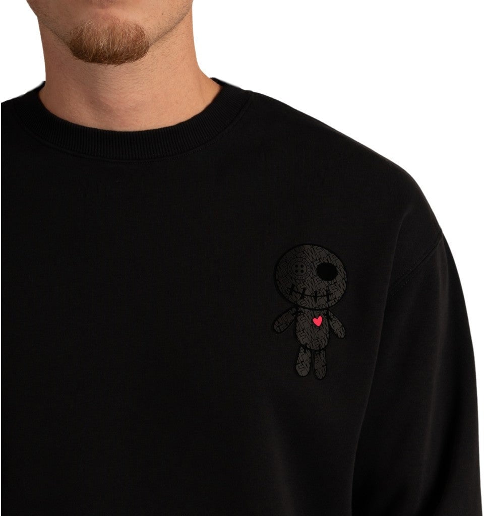 Wrong Friends HINTON SWEATER - BLACK Zwart