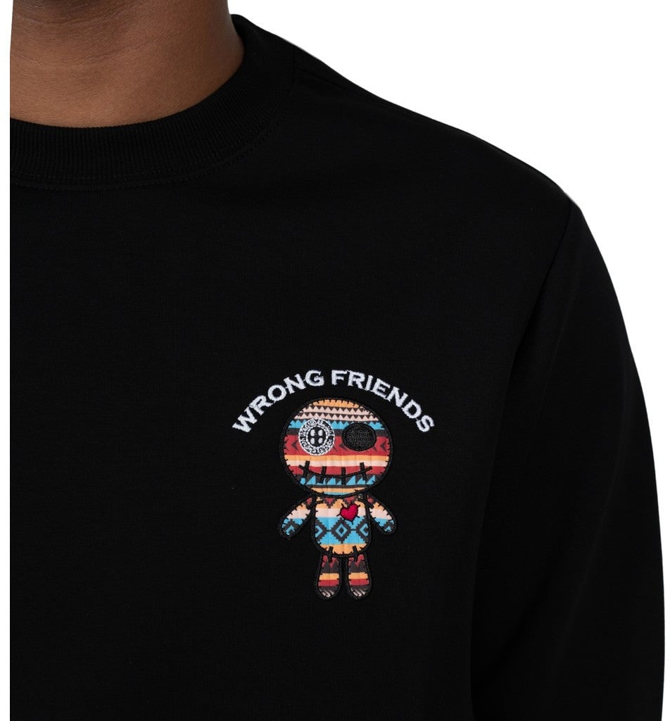 Wrong Friends SAN BENITO SWEATER - BLACK Zwart