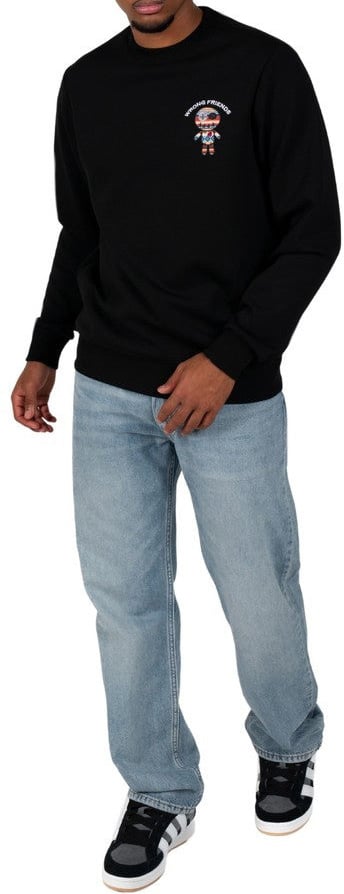 Wrong Friends SAN BENITO SWEATER - BLACK Zwart