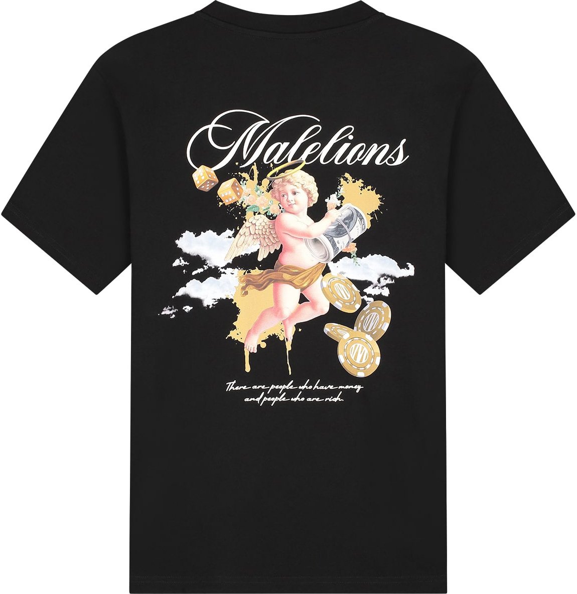 Malelions Malelions Men Angel T-Shirt Zwart