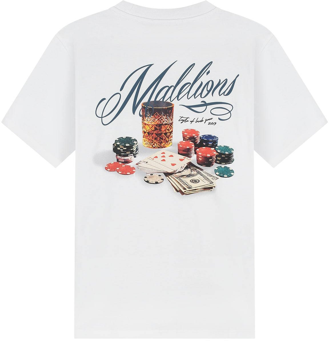 Malelions Malelions Men Playing Cards T-Shirt Wit