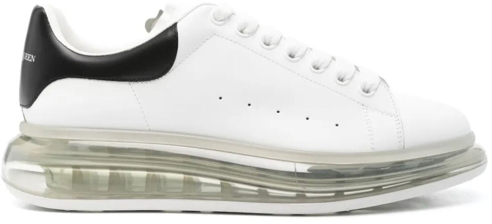 Alexander McQueen Larry Oversize Clear Sole Sneakers Wit