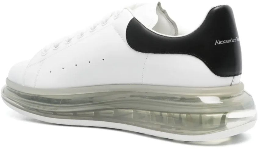 Alexander McQueen Larry Oversize Clear Sole Sneakers Wit