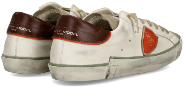 Philippe Model Sneakers Bianco Arancio Oranje