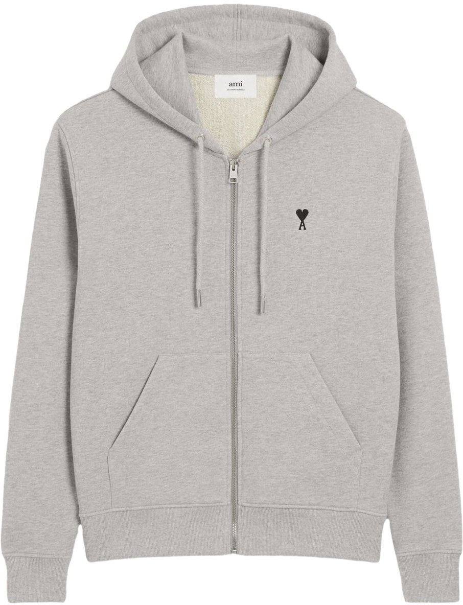 AMI Paris Sweaters Light Grey Grijs