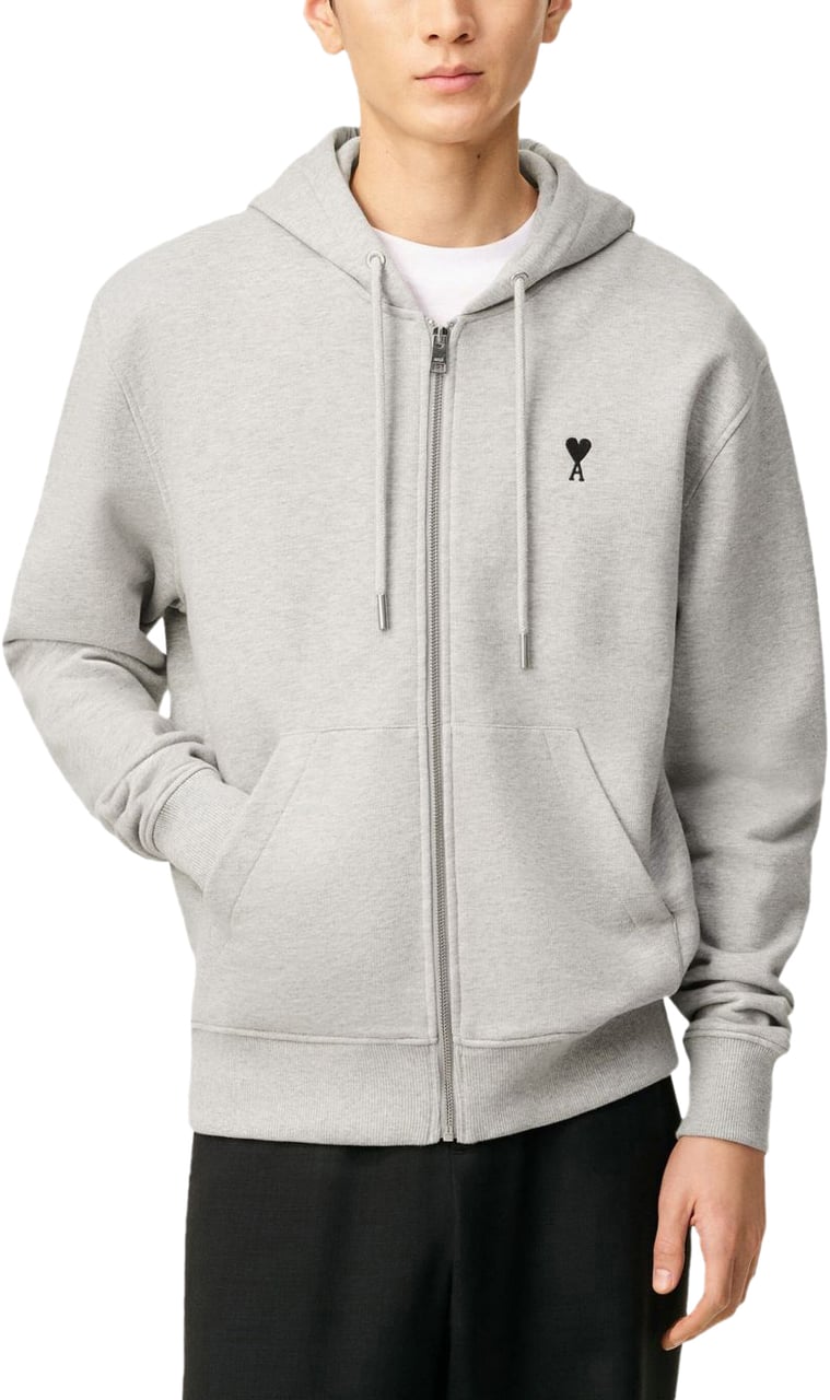 AMI Paris Sweaters Light Grey Grijs