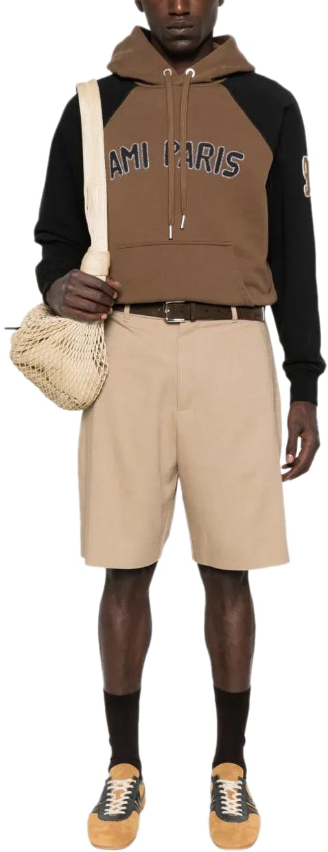 AMI Paris Sweaters Brown Bruin