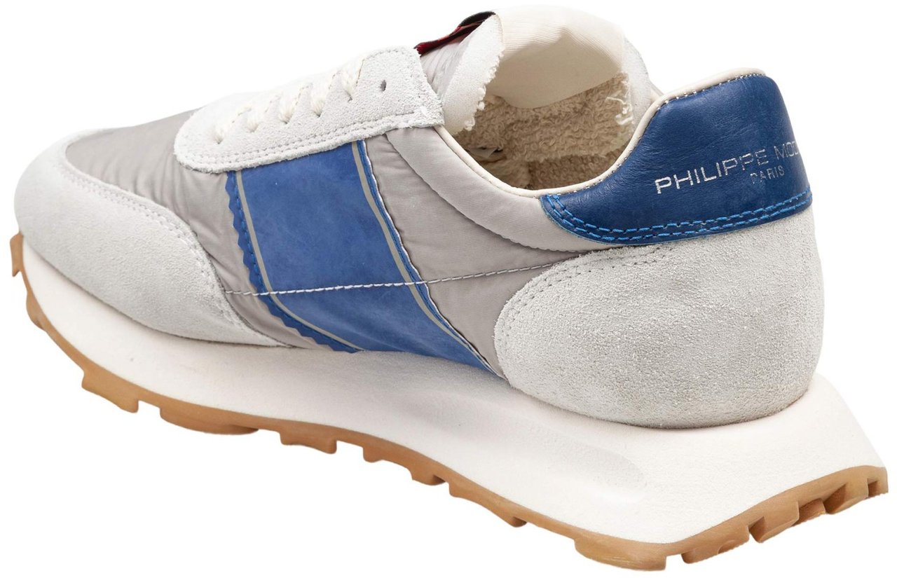 Philippe Model Philippe model running tour sneakers in technical fabric and suede Grijs