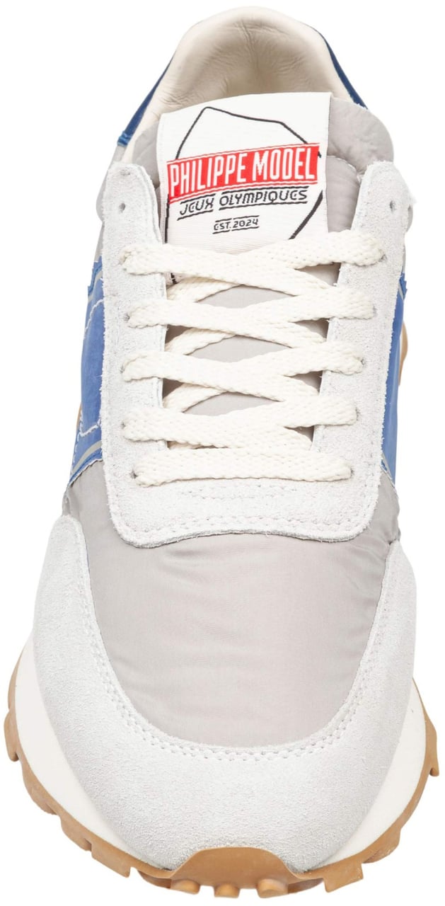 Philippe Model Philippe model running tour sneakers in technical fabric and suede Grijs