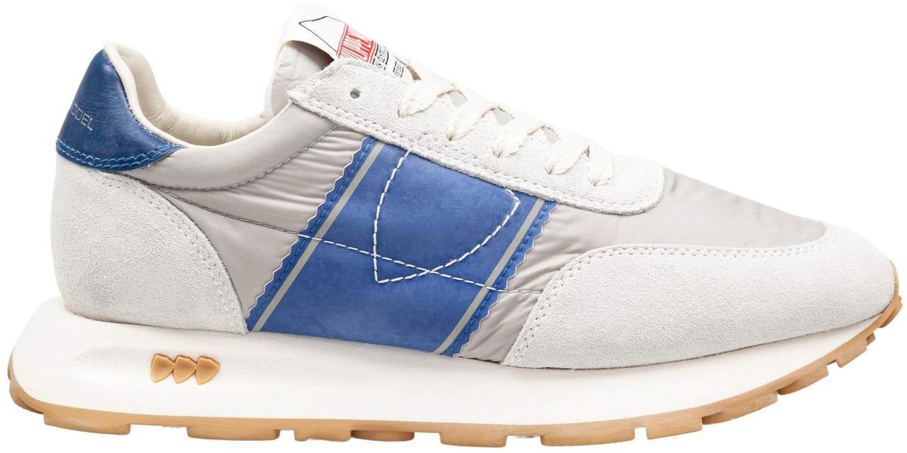 Philippe Model Philippe model running tour sneakers in technical fabric and suede Grijs