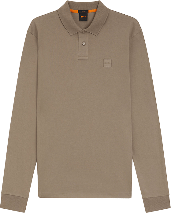 Boss Passerby brown beige bruin polo Beige